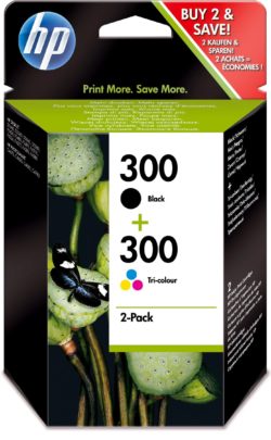 HP 300 CN637EE Black & Tri-Colour Combo Pack Ink Cartridges